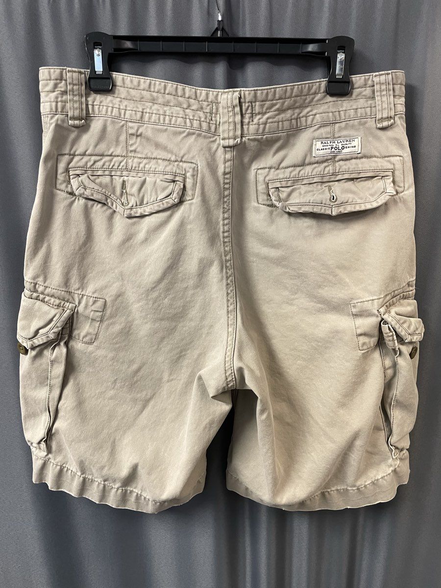 Polo Ralph Lauren Men's Beige Classic Polo Chino Cargo Shorts Sz 33