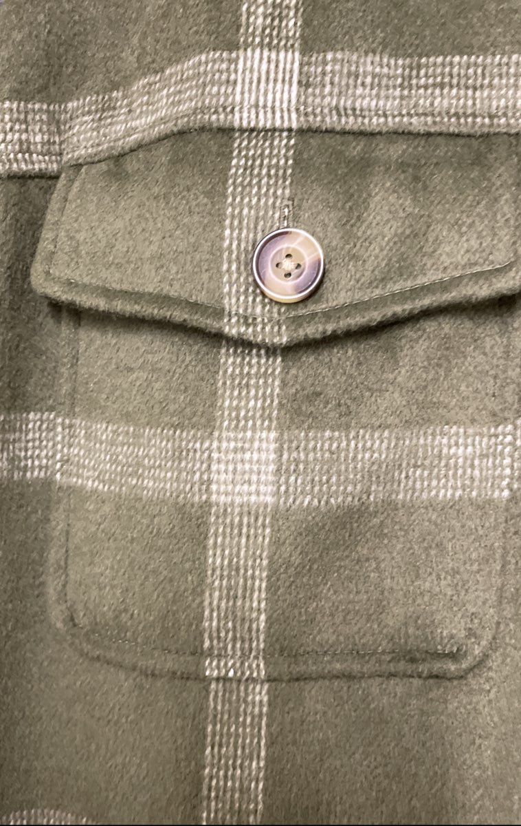 Sonoma Goods for Life Women's Green Plaid Button Front Shacket Size XL