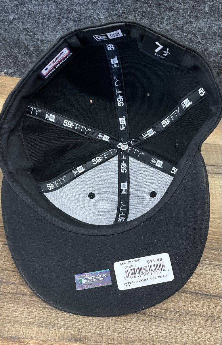 New Era New York Mets 59Fifty Authentic Collection Alternate Fitted Hat Sz 7 1/2