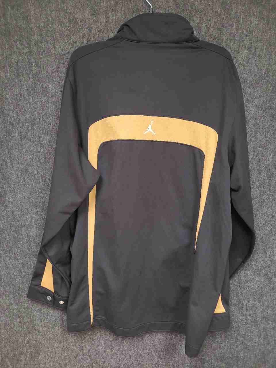 Nike Jordan Jumpman Track Jacket Black Orange Full Zip Men's Size Large