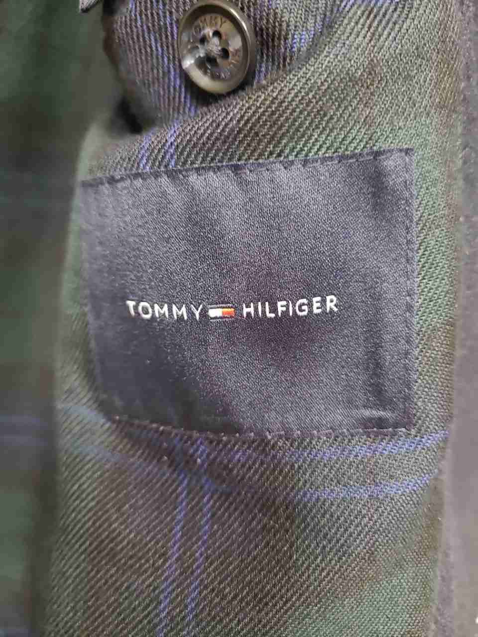 Tommy Hilfiger Men's Navy Double Breasted Pea Coat Jacket Sz 38S