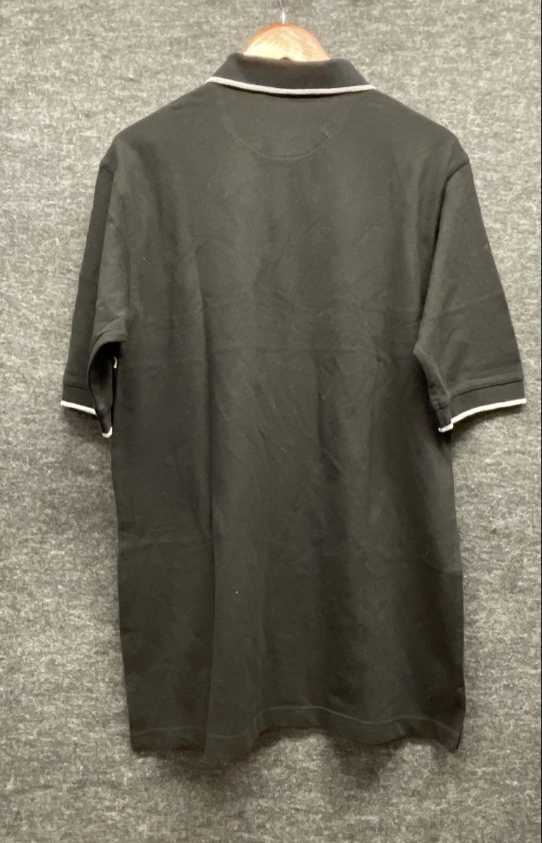 Vintage NFL Men's Pittsburgh Steelers Black Chest Stripe Polo Shirt NWT Sz M
