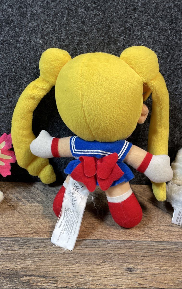 Sailor Moon & Pusheen Plush Toy Lot 3 Pcs Including Axolotl Keychain