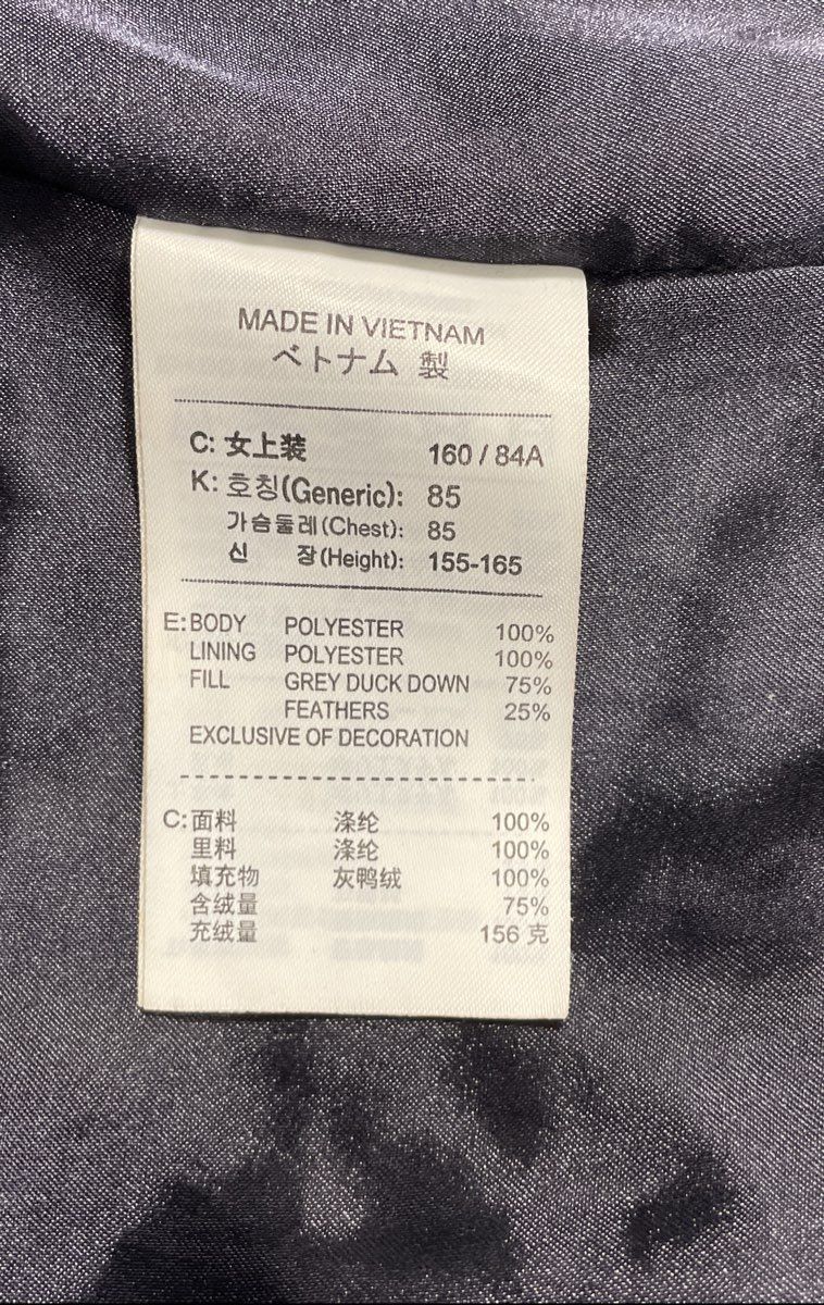 Nike Women's Long Puffer Parka Coat Navy Blue Down Filled Faux Fur Hood Sz M