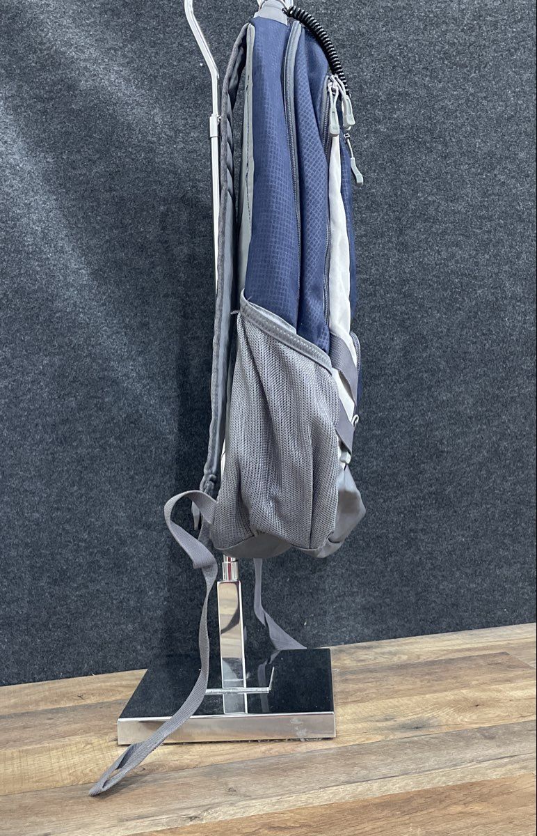 Under Armour Hustle Storm Blue Grey White Fabric Backpack Large