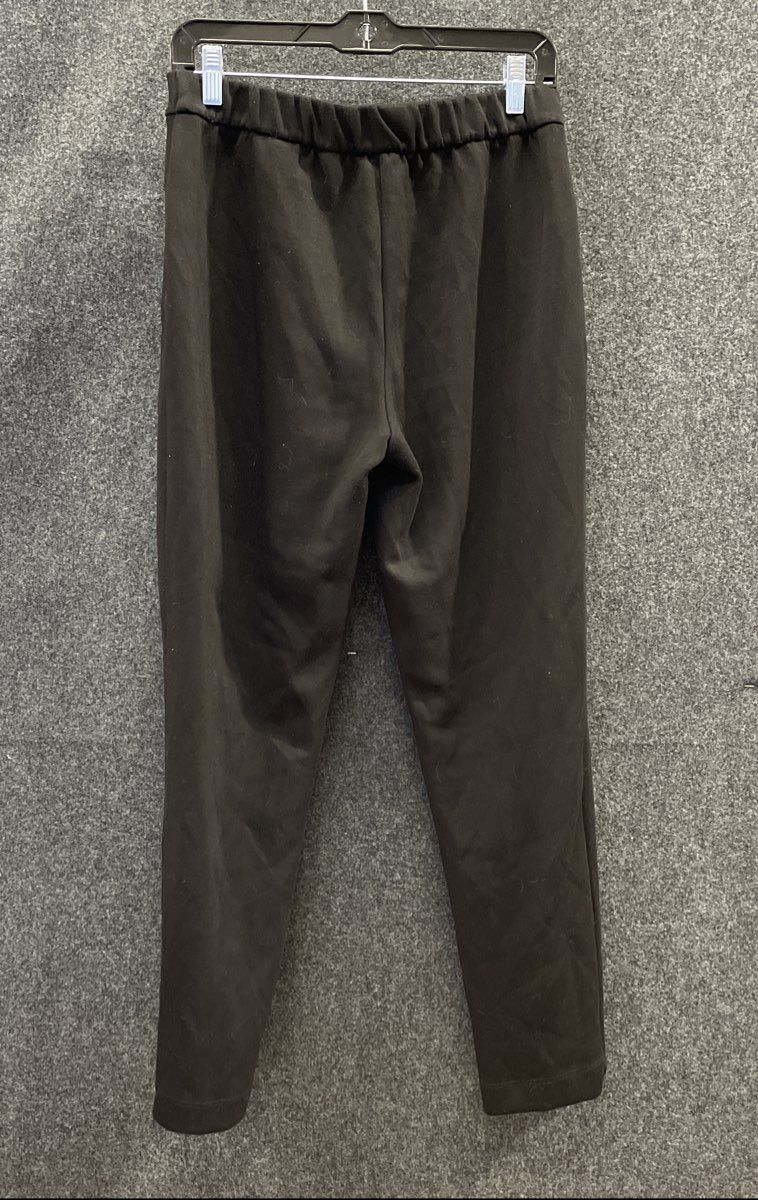 Elie by Elie Tahari Women's Black Pintuck Front Zip Pockets Tapered Pants Sz S