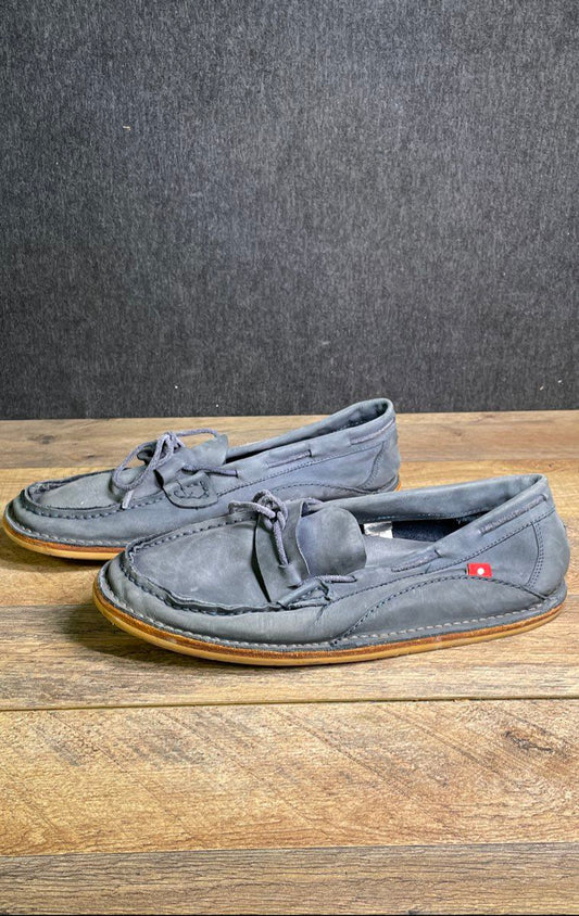 Oliberte Navy Blue Leather Moccasins Men's Size 44 US 11