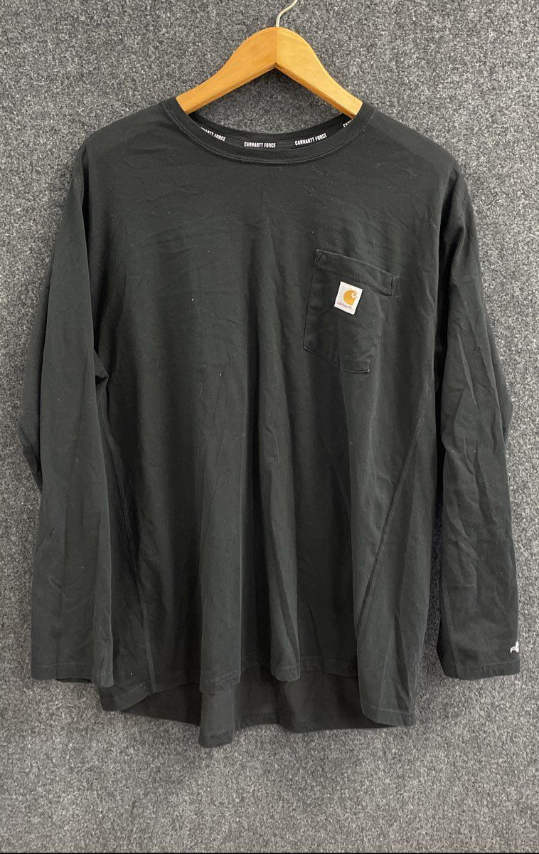 Men's Size XL Black Carhartt Carhartt Force Long Sleeve Shirt