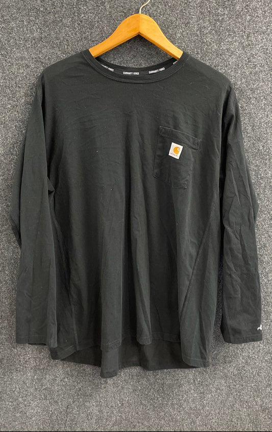 Men's Size XL Black Carhartt Carhartt Force Long Sleeve Shirt