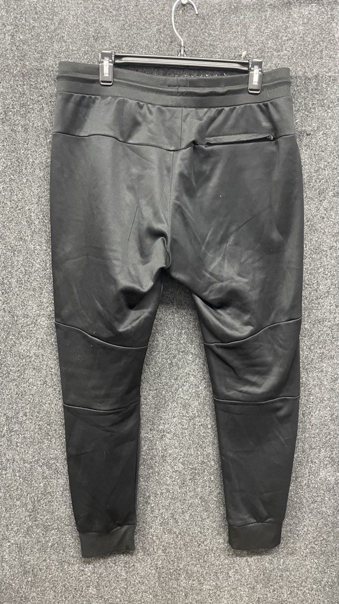 Hurley Men's Black Fleece Jogger Sweatpants Logo Drawstring Sz L
