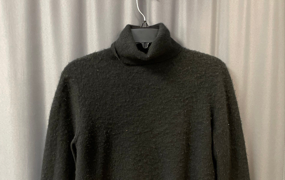 Vintage Y2K Neiman Marcus Women's Black Cashmere Turtleneck Sweater Sz M