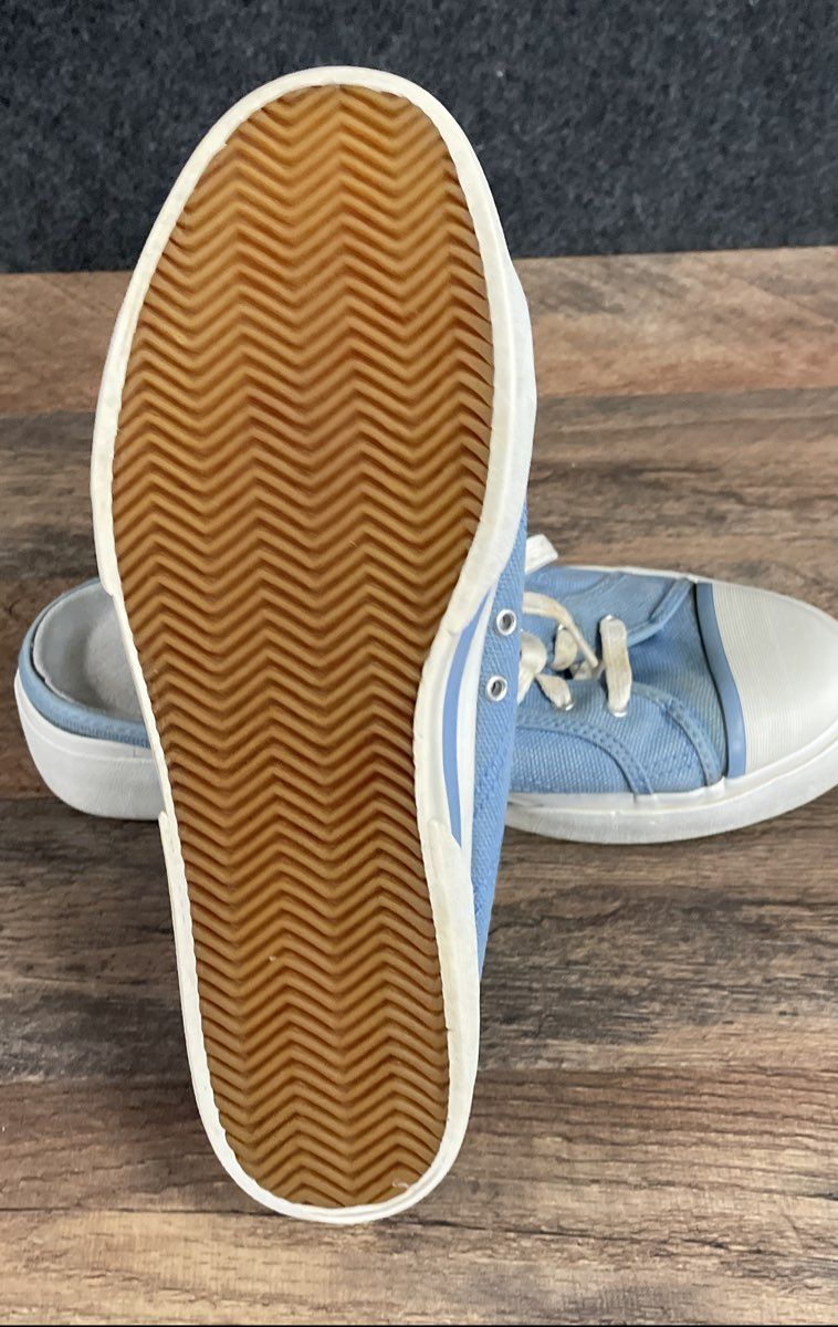 Vintage 2001 Nike Hermosa Mule Light Blue Denim Canvas Sneakers Women's Size 9.5