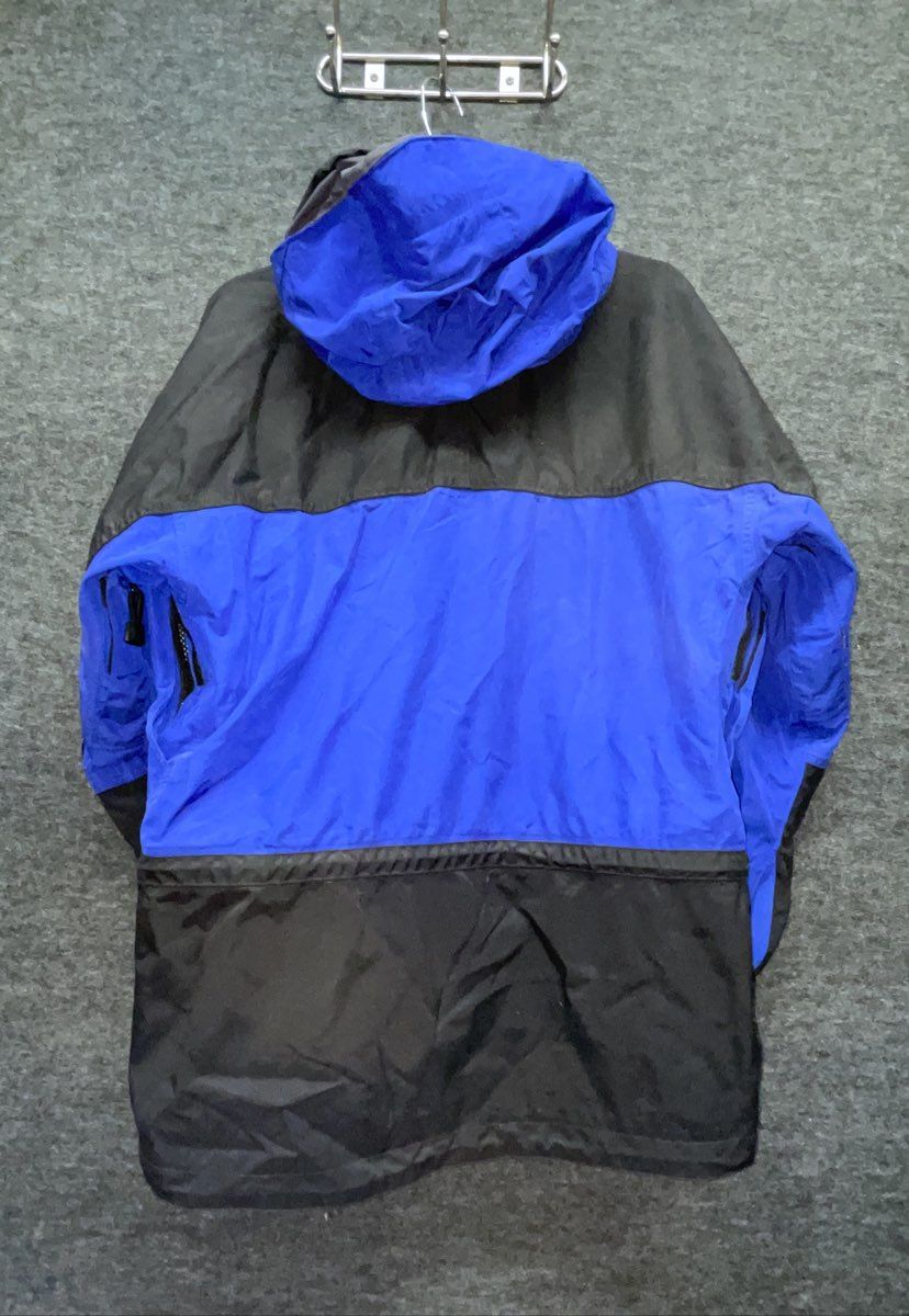 Vintage 90s Solstice Men's Blue Black Hardwear Ski Jacket Parka Hooded Sz S
