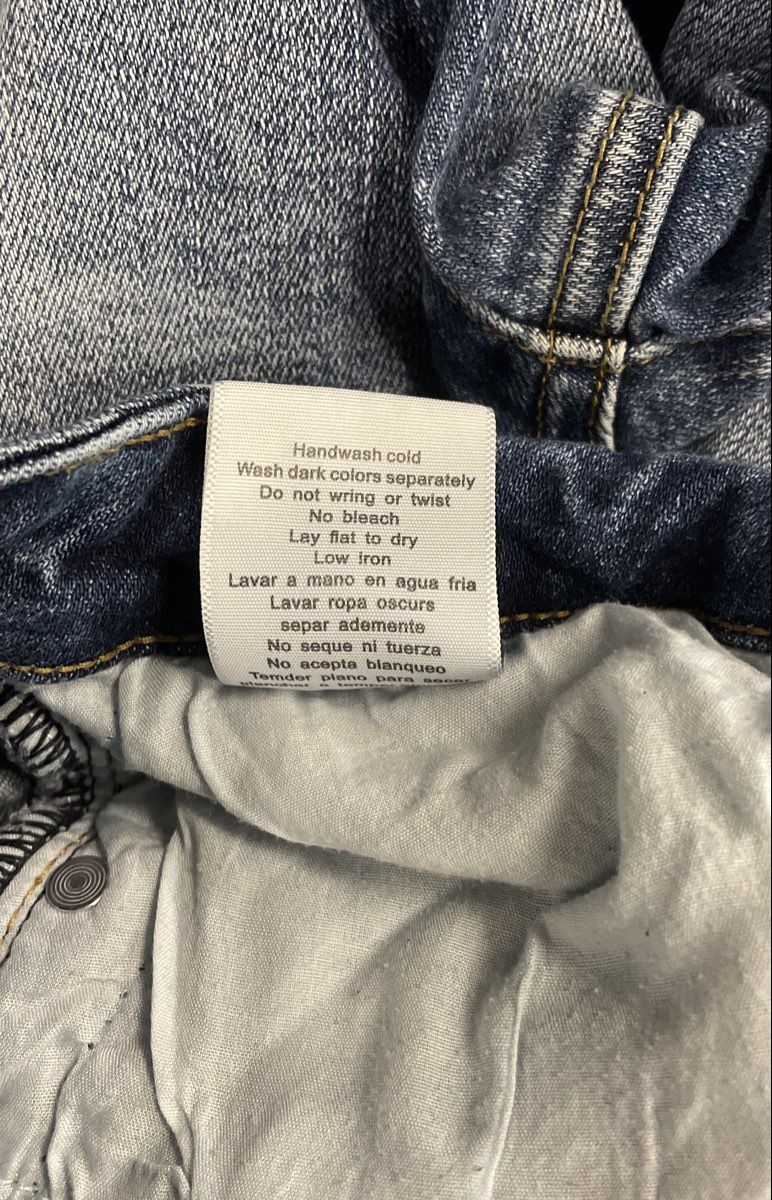 Judy Blue Women's Straight Leg Jeans Light Blue Dark Side Stripe Raw Hem Sz 9/29