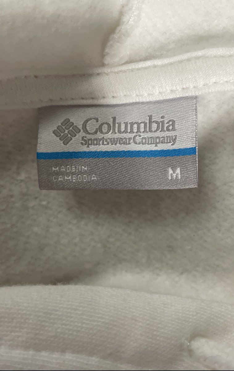 Columbia Men's White Bison Graphic Pullover Hoodie Sweatshirt Size M NWT