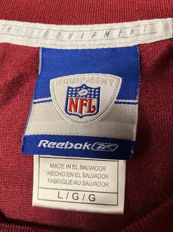 Vintage Reebok Washington Redskins Jason Campbell #17 NFL Jersey Burgundy Sz L