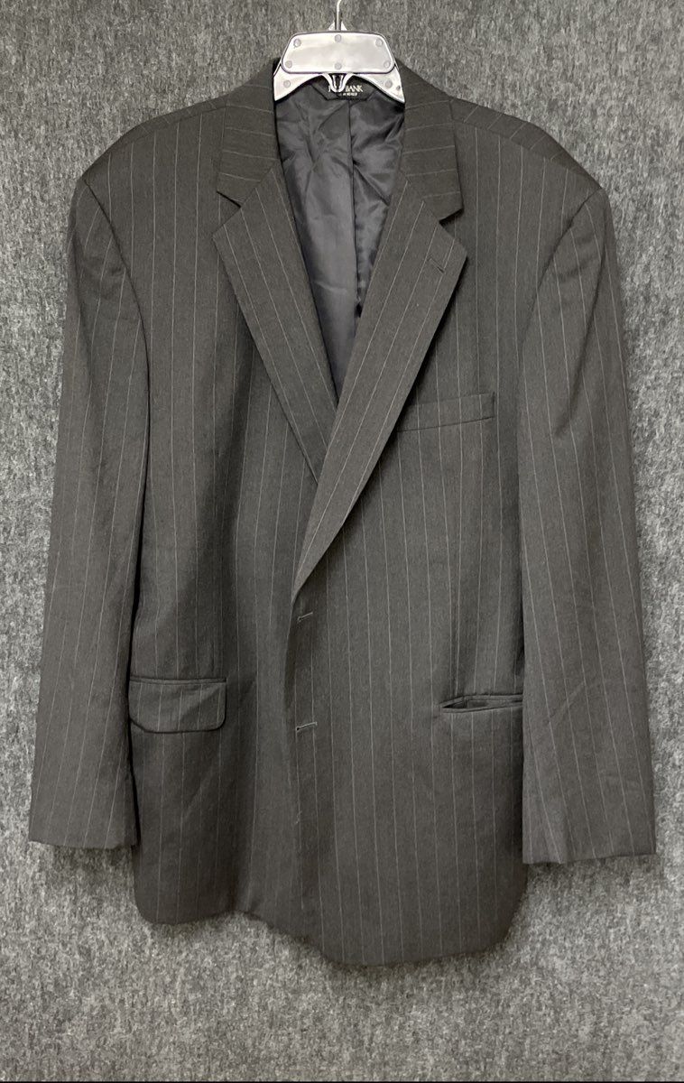 Jos. A. Bank Signature Collection Men's Gray Pinstripe Wool Blazer Gordon 48L