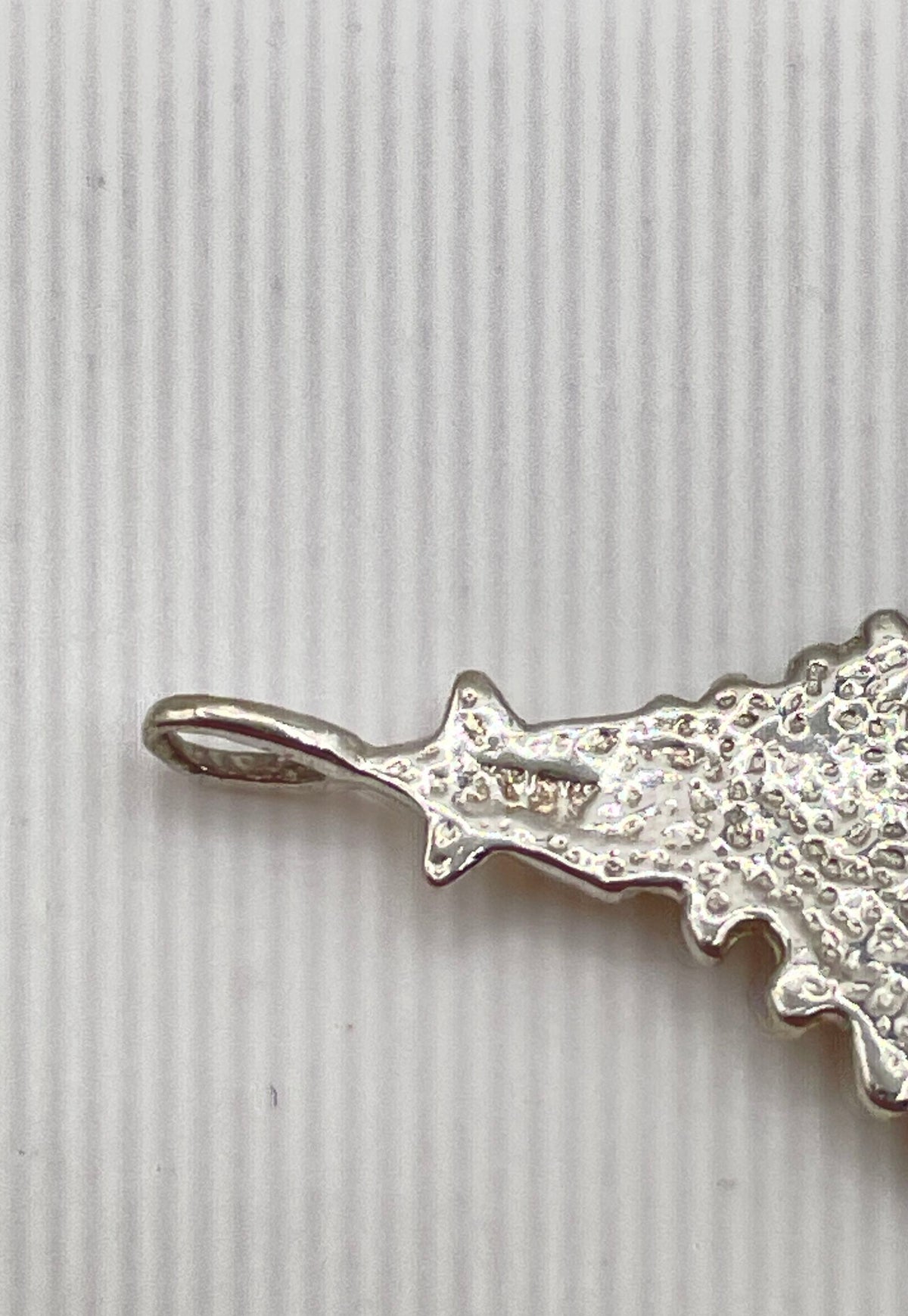 925 Sterling Silver Christmas Tree Pendant 2g