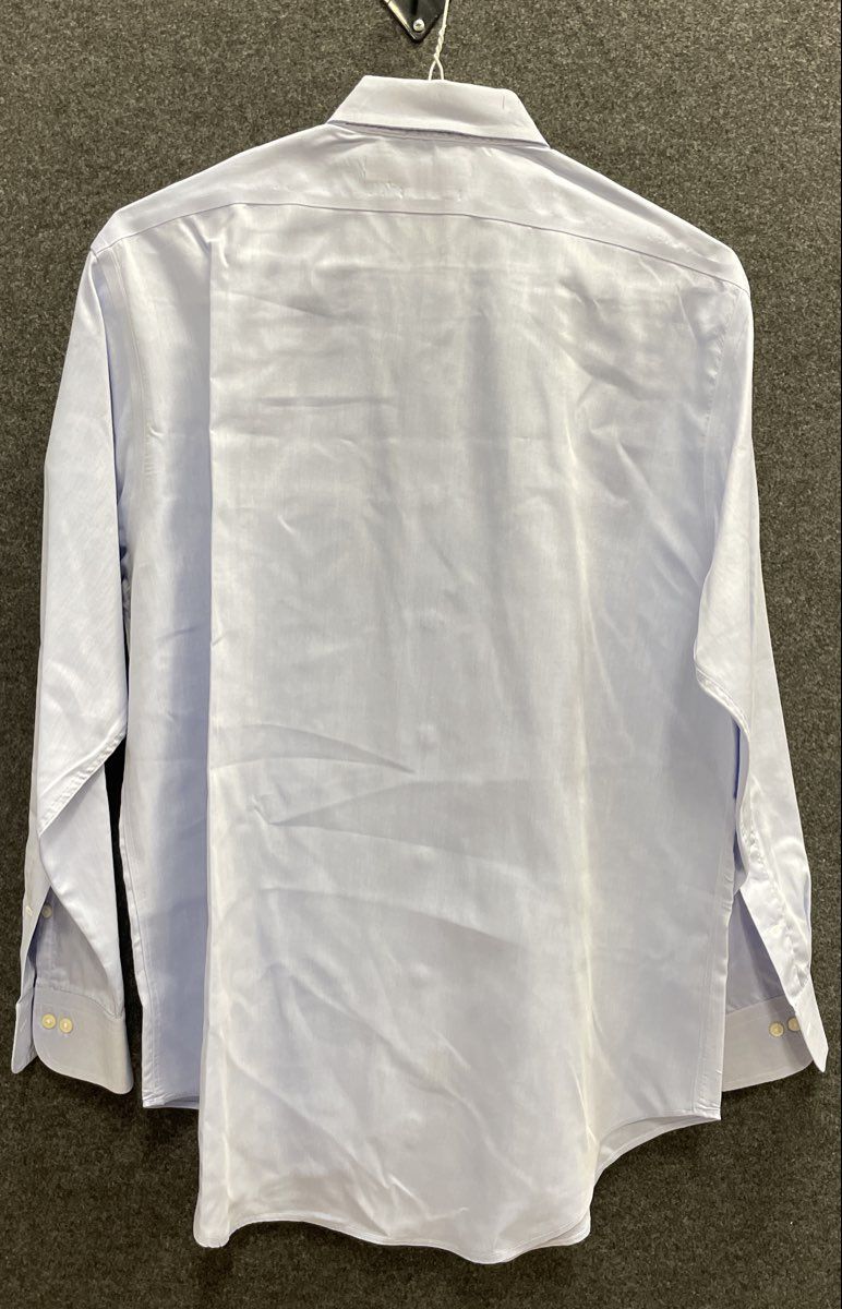 Lauren Ralph Lauren Men's Dress Shirt Light Blue Non-Iron Cotton Sz 16 32/33