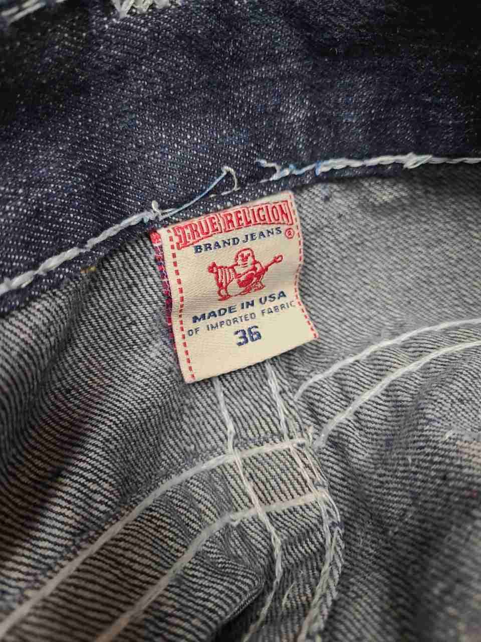 Vintage Y2K True Religion Men's Joey Super T Jeans Blue Flare Sz 36