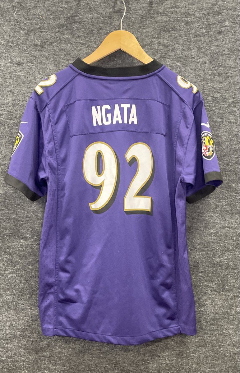 Nike Boys Baltimore Ravens Haloti Ngata #92 Purple NFL Football Jersey Youth XL