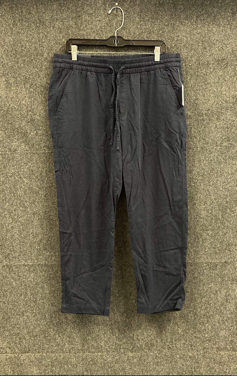 GAP Men's Navy Blue Cotton Rayon Blend Easy Pants Elastic Waist NWT Size L