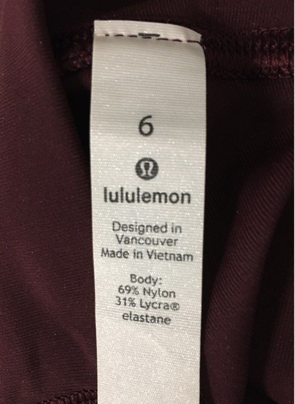 Lululemon Women's Burgundy High-Rise Wunder Under Leggings Sz 6