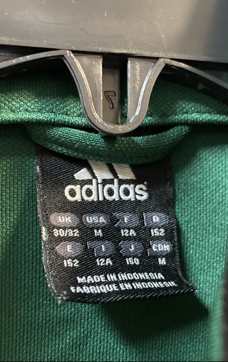 Adidas Youth Teamgeist ClimaCool Soccer Track Jacket Green Sparks Size M