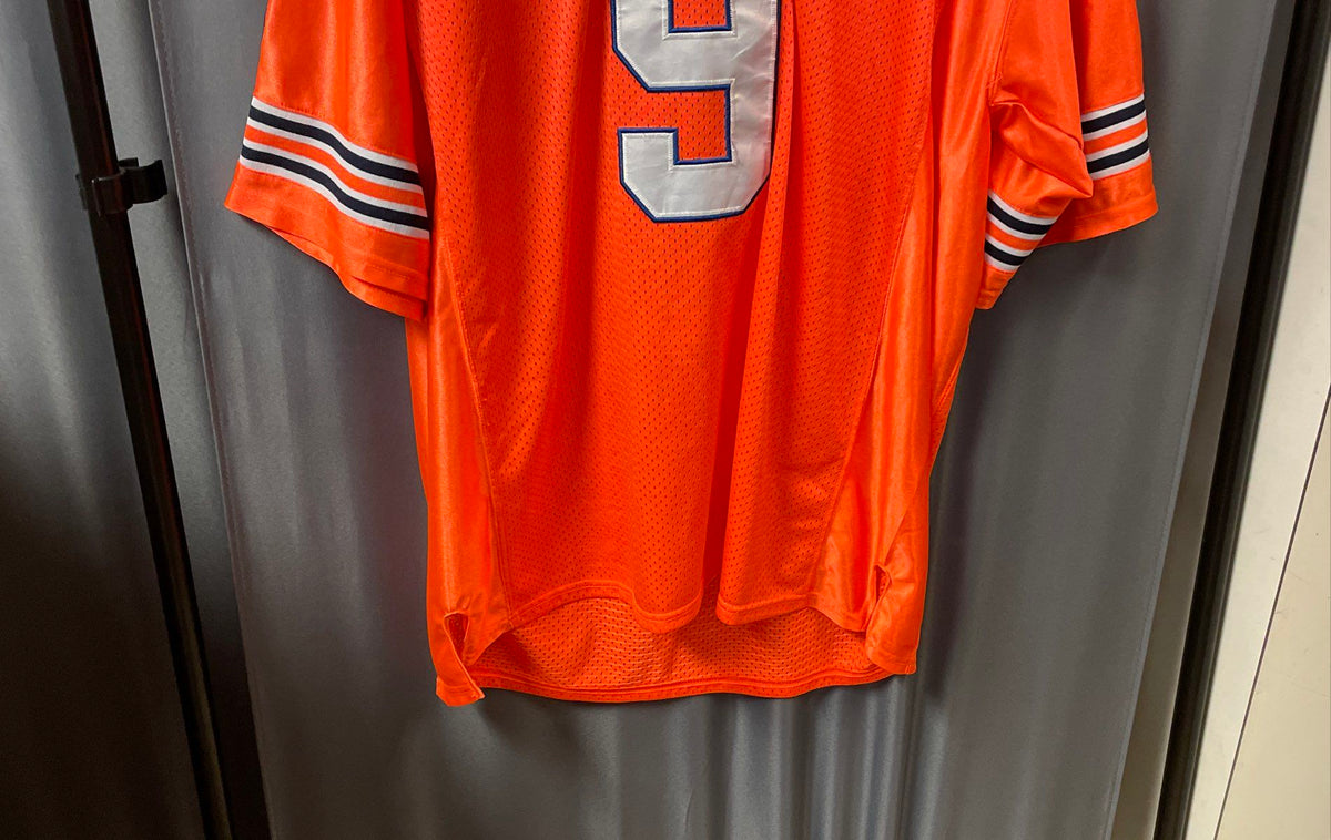 The Waterboy Men's Orange Bobby Boucher #9 Mud Dogs Bourbon Bowl Jersey Sz XL