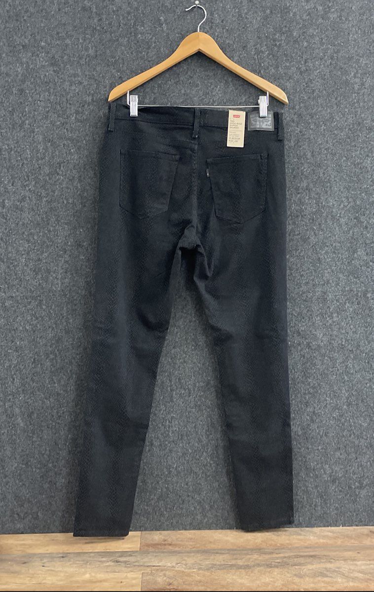 Levi's Women's 720 High Rise Super Skinny Jeans Black Snakeskin Print NWT Sz 14