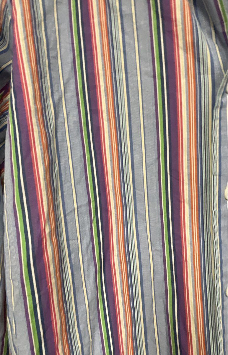 Polo Ralph Lauren Men's Regent Custom Fit Multi-Color Striped Shirt Sz 16 32/33