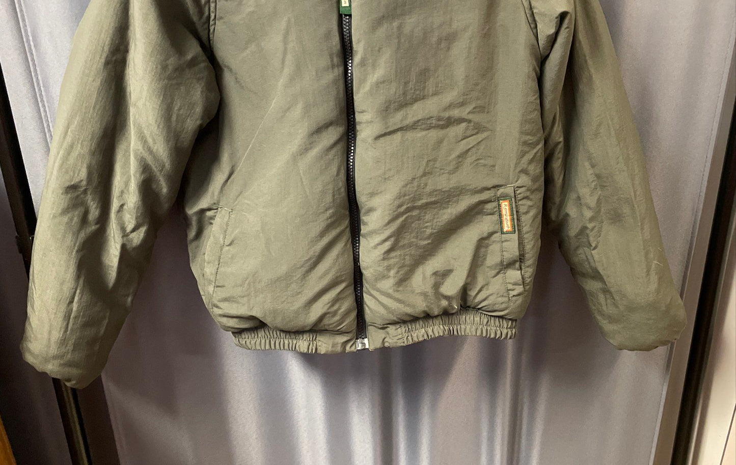 Remington Youth Reversible Camo Jacket Realtree Hardwoods Olive Green Sz 12/14