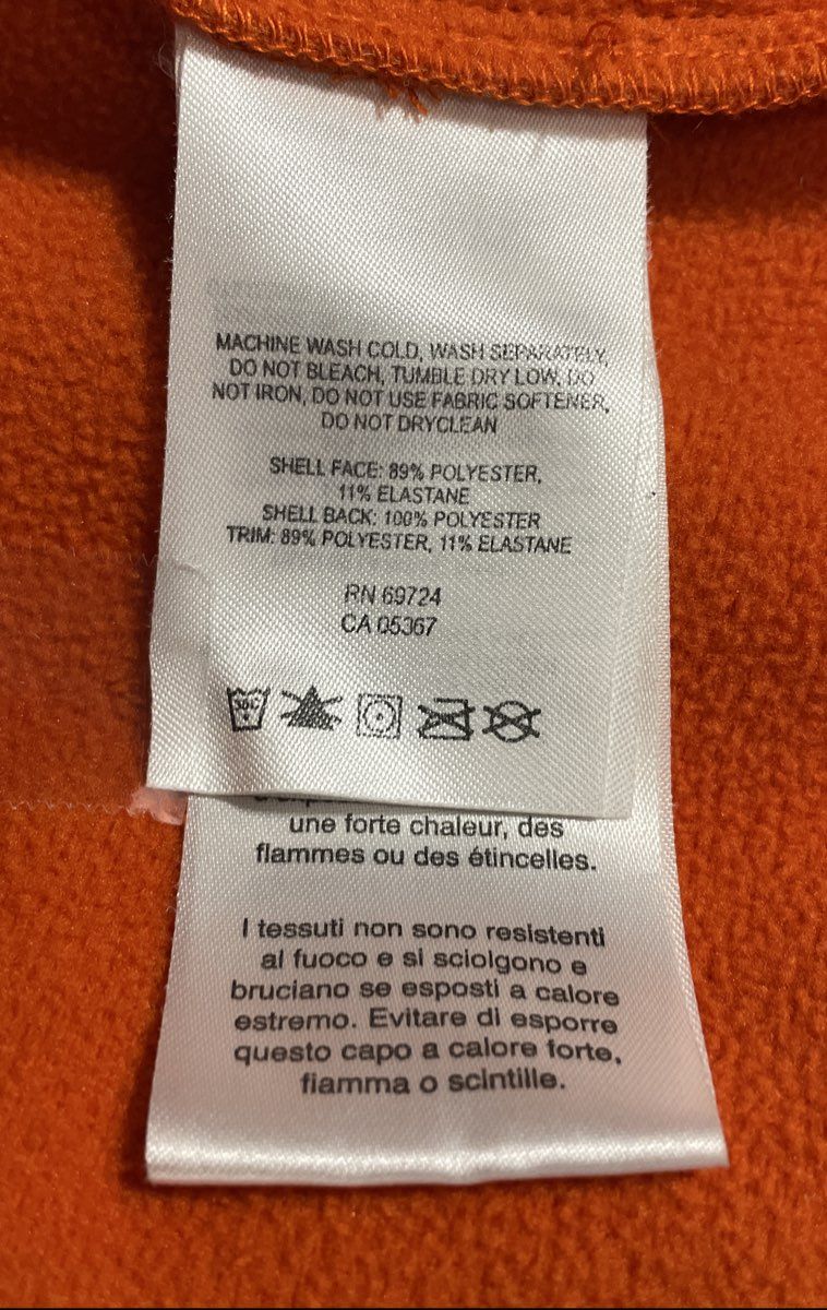 Columbia Men's Orange Gray Omni-Wind Softshell Full Zip Jacket Sz L