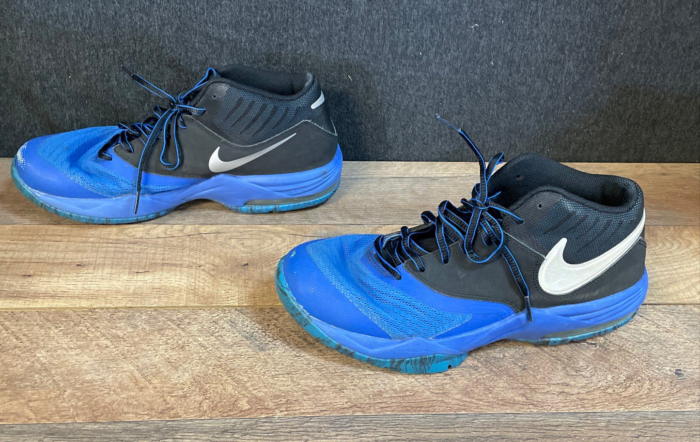 Nike Air Max Emergent Blue Black Basketball Shoes Size 9