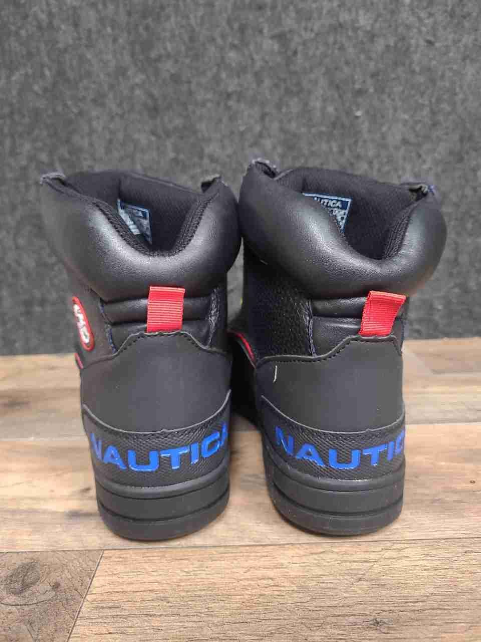Nautica Padden Black Yellow Red All Weather Duck Boots High Top Size 7