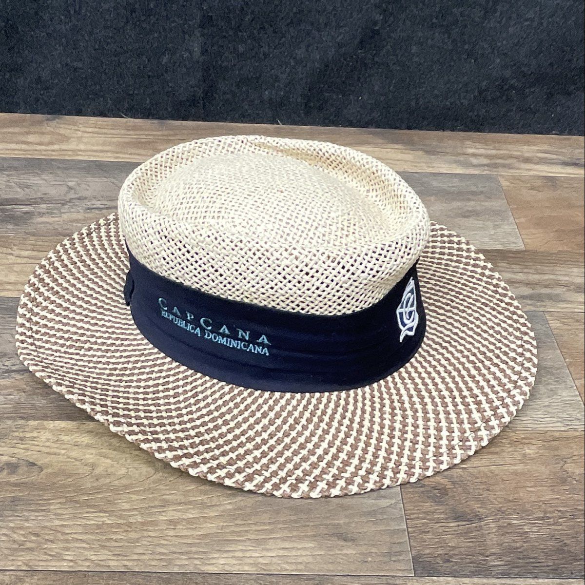 Vintage Y2K Ahead Men's Woven Straw Safari Hat Cap Cana Golf Size M/L