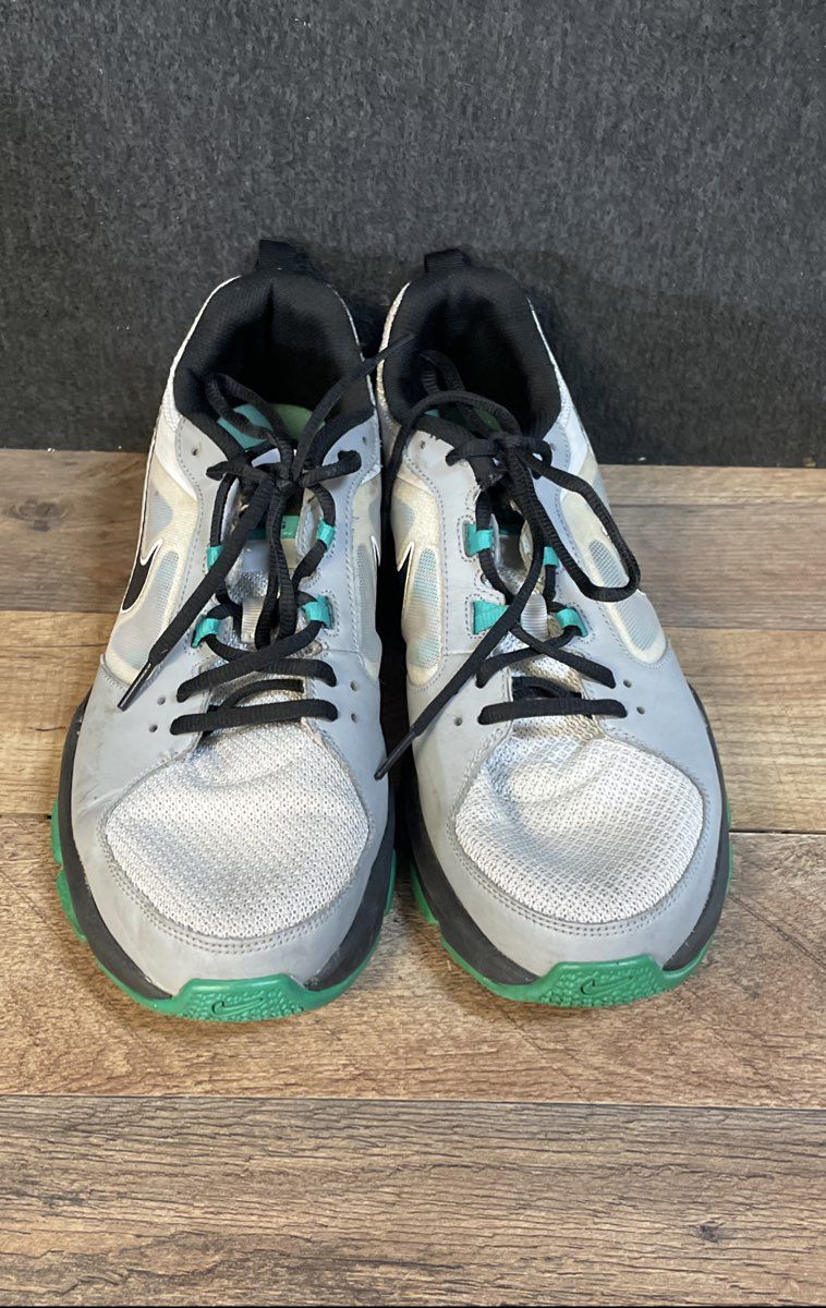 Nike T-Lite XI Grey Black Green Training Shoes Men's Size 10