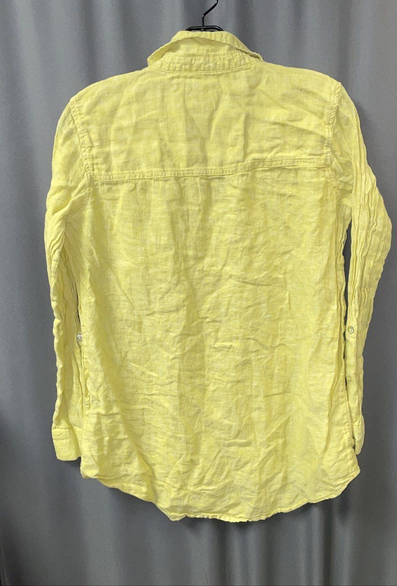 Women's Yellow Sigrid Olsen Long Sleeve Button Up - Size M