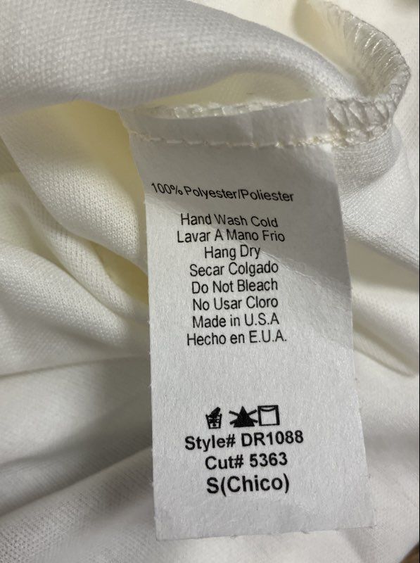 MOD REF Women's Candace Top White Floral Lace Bell Sleeve Blouse Size S NWT