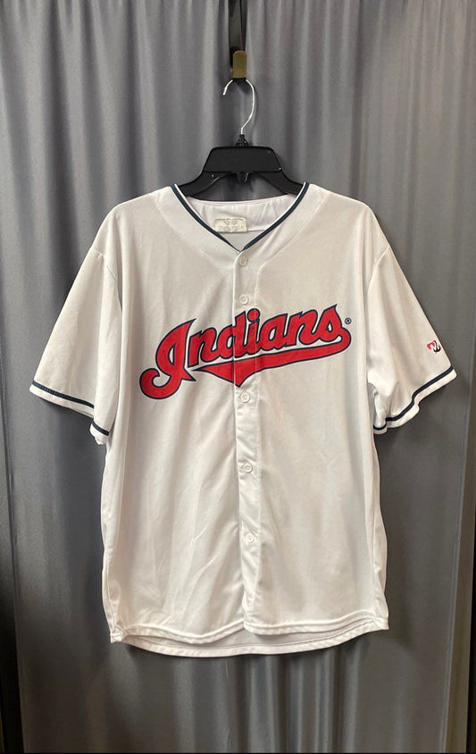 Match-Up Cleveland Indians Edwin Encarnacion #10 SGA Baseball Jersey White Sz XL