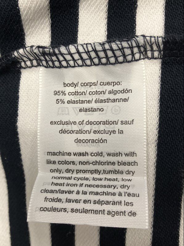Tommy Hilfiger Women's Blazer Navy White Striped Cotton Crest Button Sz XL NWT