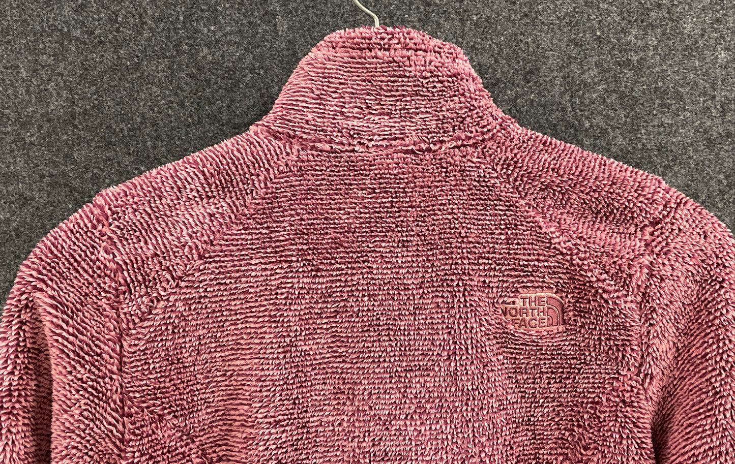The North Face Women's Pink Osito Full Zip High Pile Fleece Jacket Sz S