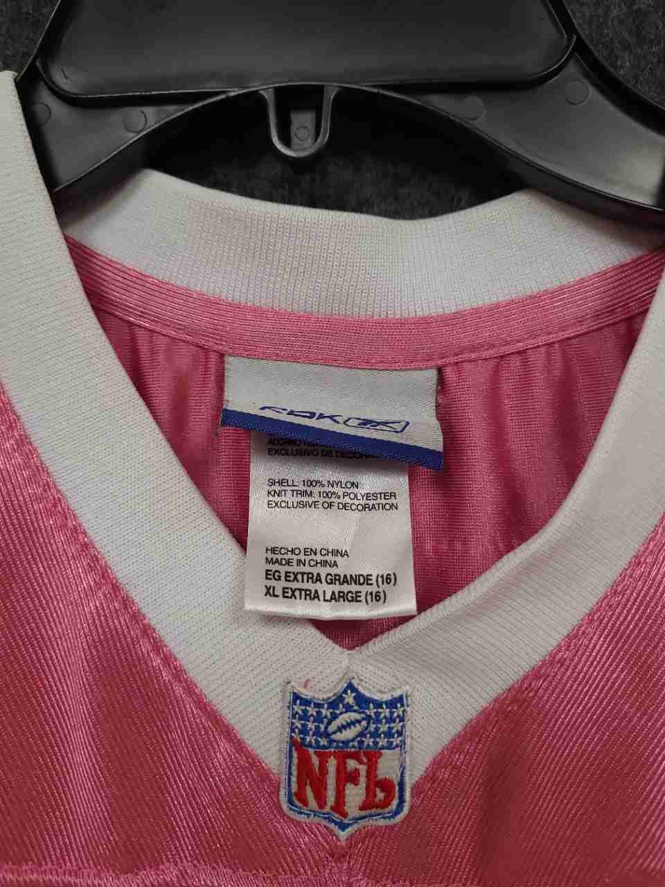 Reebok Youth XL Washington Redskins Chris Cooley #47 Pink NFL Jersey Sz 16
