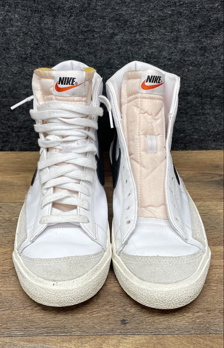 Nike Blazer Mid '77 Vintage White Black High Top Sneakers Men's Size 10