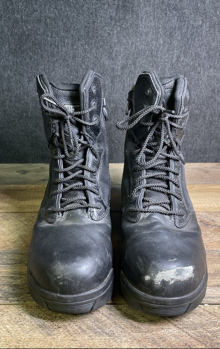 Magnum Stealth Force 8.0 SZ CT Black Tactical Side Zip Boots Size 9.5