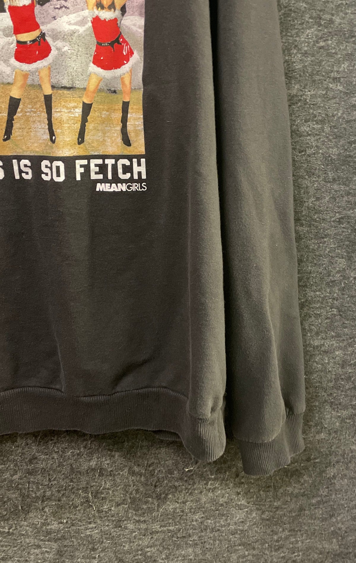 Mean Girls Women's Gray Christmas Is So Fetch Graphic Sweatshirt Sz 2XL