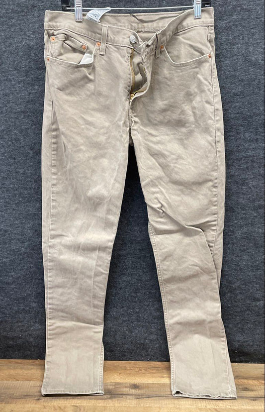 Levi's Men's 511 Slim Fit Beige Denim Pants Khaki Size 34x34