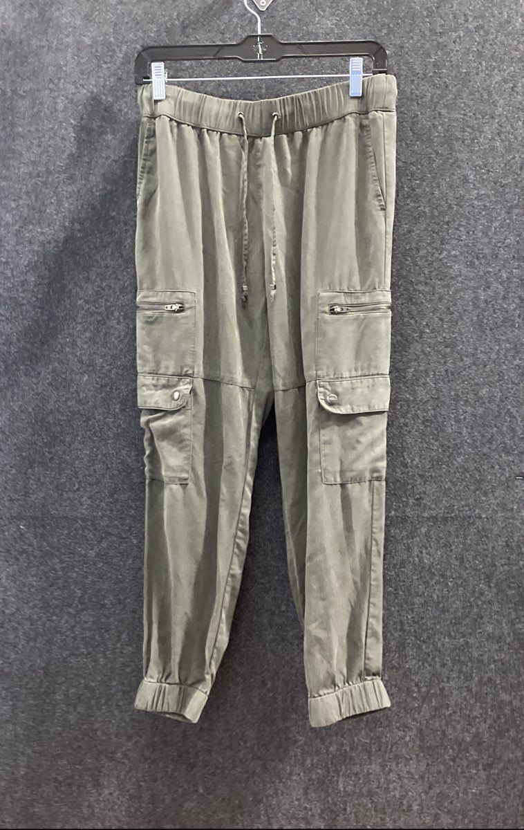 Banana Republic Women's Olive Green Lyocell Utility Cargo Jogger Pants Petite S