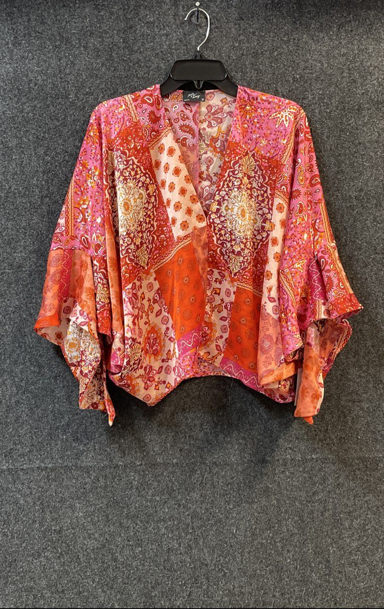 Coastal Bloom Milk & Honey Women's Wellspring Dolman Top Pink Boho Sz M NWT