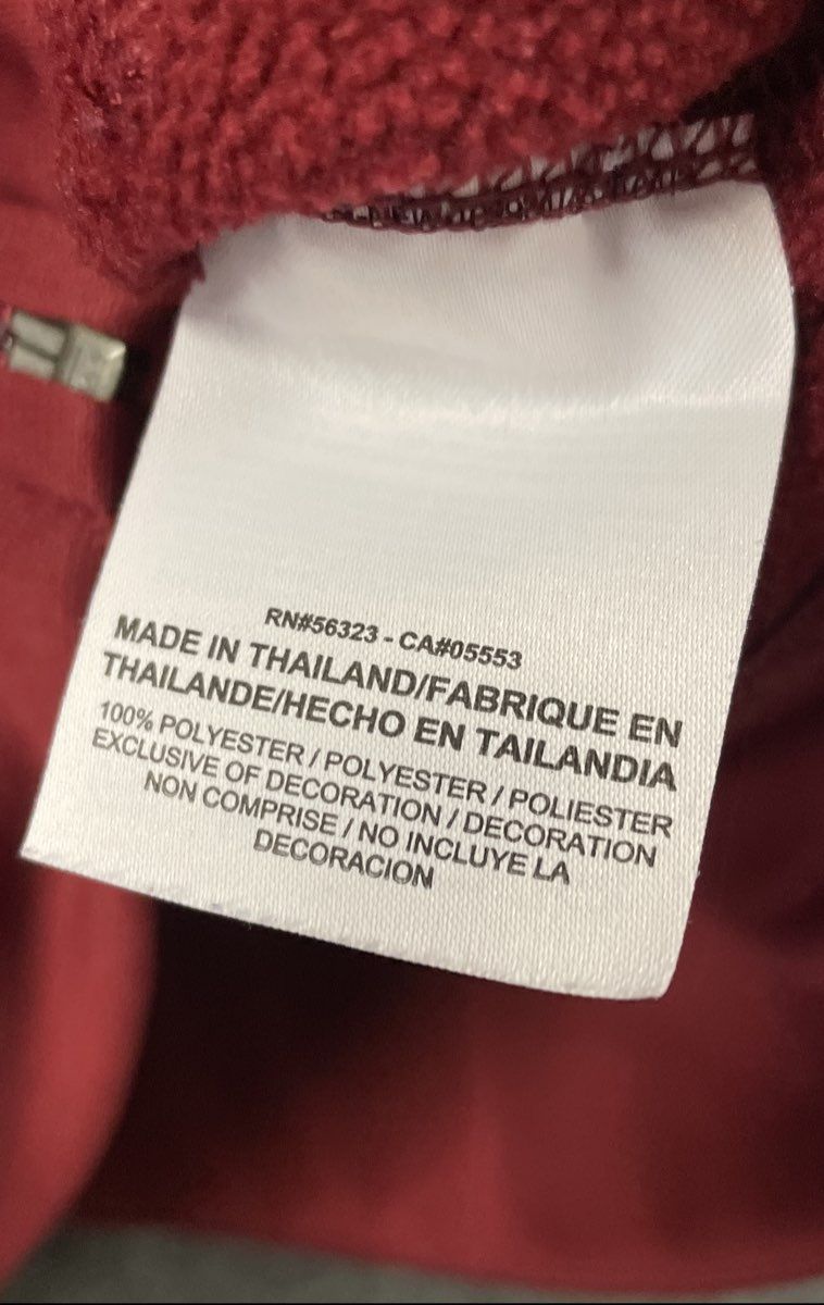 Nike Men's NFL Washington Redskins Therma-FIT Full Zip Hoodie Burgundy Sz S